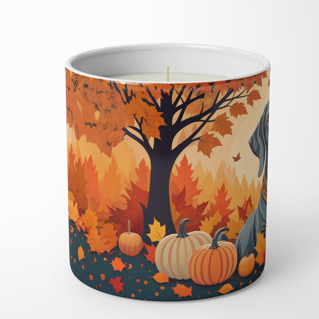 Weimaraner Fall Decorative Soy Candle Nature Soy Wax Essential Oil Home Decor Ideal for Bedroom Kitchen Bath Office Gift, 10 oz