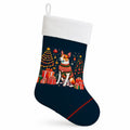 Basenji Christmas Holiday Stocking Double-Sided Print, Polyester Suede,11x18, Made in USA