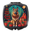 Belgian Tervuren Christmas Compact Mirror Decorative Travel Makeup Mirror for Women Girls Gifts Pocket Makeup Mirror Folding Handheld