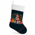 Brittany Spaniel Christmas Holiday Stocking Double-Sided Print, Polyester Suede,11x18, Made in USA