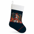 Cavalier King Charles Spaniel Christmas Holiday Stocking Double-Sided Print, Polyester Suede,11x18, Made in USA
