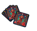 Dachshund Christmas Foam Coasters Set of 4 Cup Coasters for Indoor Outdoor, Tabletop Protection, Anti Slip, Mouse pad Material