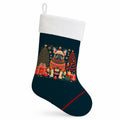 Fawn French Bulldog Christmas Holiday Stocking Double-Sided Print, Polyester Suede,11x18, Made in USA