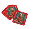 Shar Pei Christmas Foam Coasters Set of 4 Cup Coasters for Indoor Outdoor, Tabletop Protection, Anti Slip, Mouse pad Material