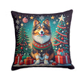 Sheltie Christmas Decorative Throw Pillow 18x18 Indoor Outdoor Accent Cushion, Fabric Cover with Insert for Sofa, Bed, Porch & Living Room