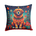 Tibetan Mastiff Christmas Decorative Throw Pillow 18x18 Indoor Outdoor Accent Cushion, Fabric Cover with Insert for Sofa, Bed, Porch & Living Room