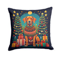 Vizsla Christmas Decorative Throw Pillow 14x14 Indoor Outdoor Accent Cushion, Fabric Cover with Insert for Sofa, Bed, Porch & Living Room