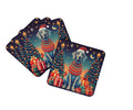 Weimaraner Christmas Foam Coasters Set of 4 Cup Coasters for Indoor Outdoor, Tabletop Protection, Anti Slip, Mouse pad Material