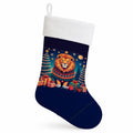 Lion Christmas Holiday Stocking Double-Sided Print, Polyester Suede,11x18, Made in USA
