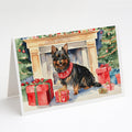 Australian Terrier Christmas Greeting Cards Pack of 8 Blank Cards with Envelopes Whimsical A7 Size 5x7