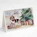 Beagle Christmas Greeting Cards Pack of 8 Blank Cards with Envelopes Whimsical A7 Size 5x7