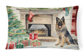 Belgian Tervuren Christmas Decorative Throw Pillow 12x16 Indoor Outdoor Accent Cushion, Fabric Cover with Insert for Sofa, Bed, Porch & Living Room