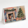 Schnauzer Christmas Greeting Cards Pack of 8 Blank Cards with Envelopes Whimsical A7 Size 5x7