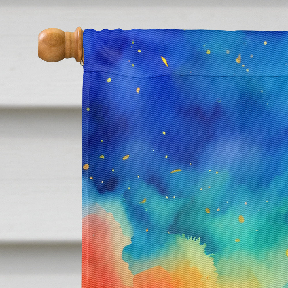 Alstroemerias in Color House Flag 28x40 Porch Sleeve Pole Decorative Outside Yard Banner Artwork Wall Hanging, Polyester