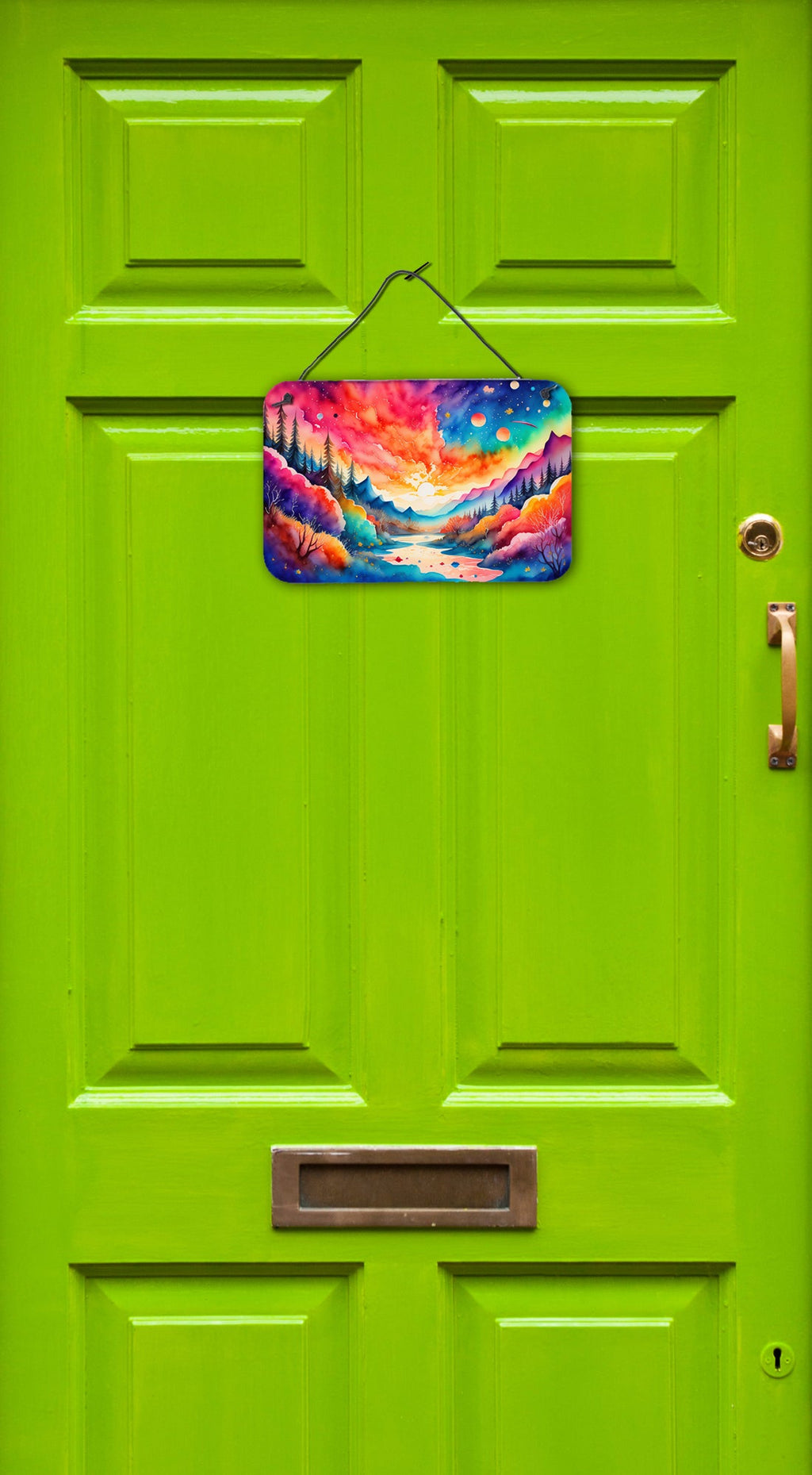 Amaranths in Color Wall or Door Hanging Prints Aluminum Metal Sign Kitchen Wall Bar Bathroom Plaque Home Decor, 8HX12W, Multicolor