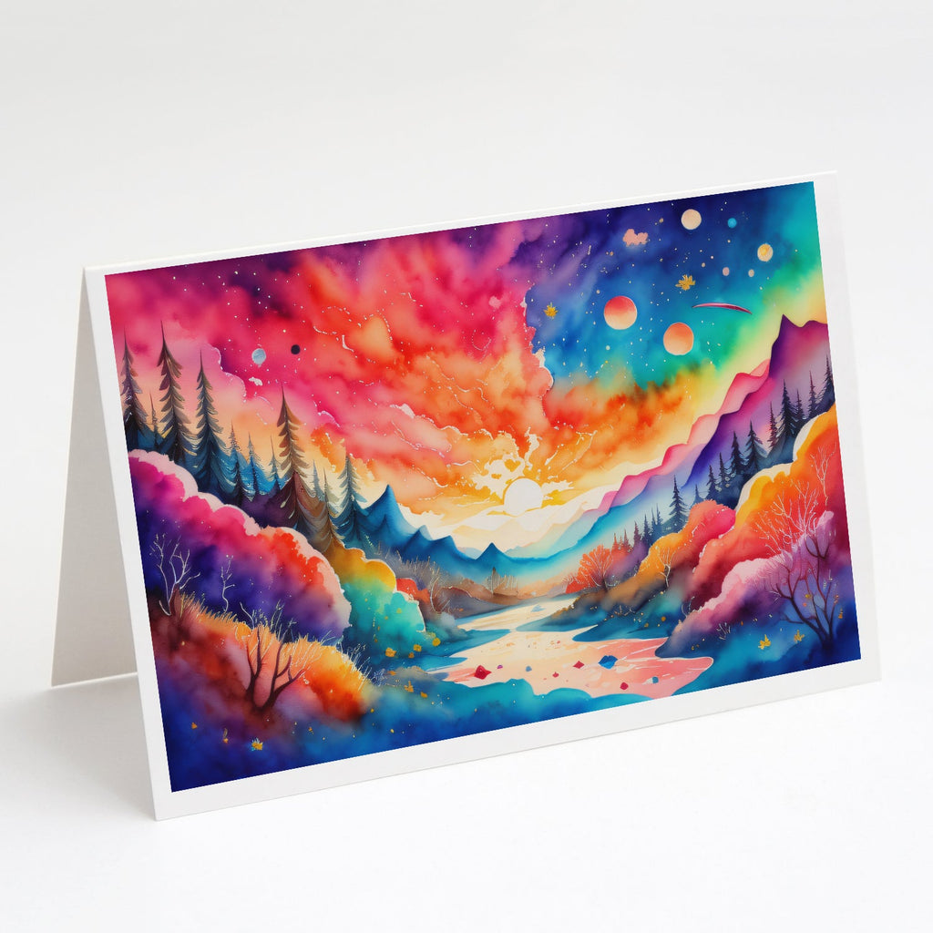 Amaranths in Color Greeting Cards Pack of 8 Blank Cards with Envelopes Whimsical A7 Size 5x7