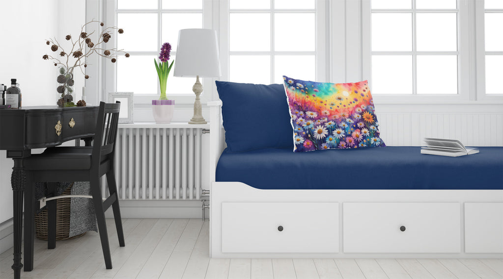 Asters in Color Standard Pillowcase Lightweight Super Soft Easy Care Decorative Artwork Pillowcase, Standard