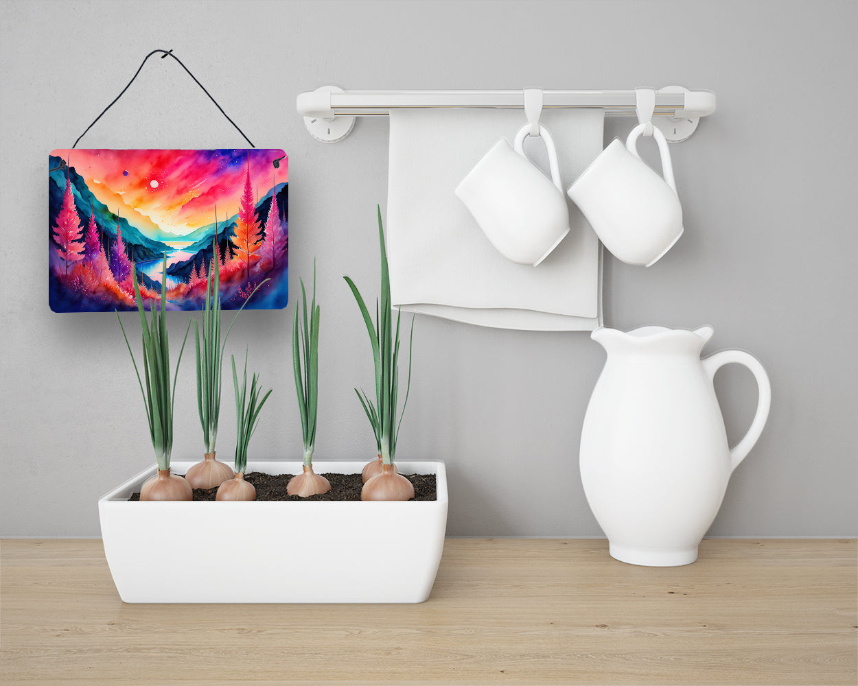 Astilbe in Color Wall or Door Hanging Prints Aluminum Metal Sign Kitchen Wall Bar Bathroom Plaque Home Decor, 8HX12W, Multicolor