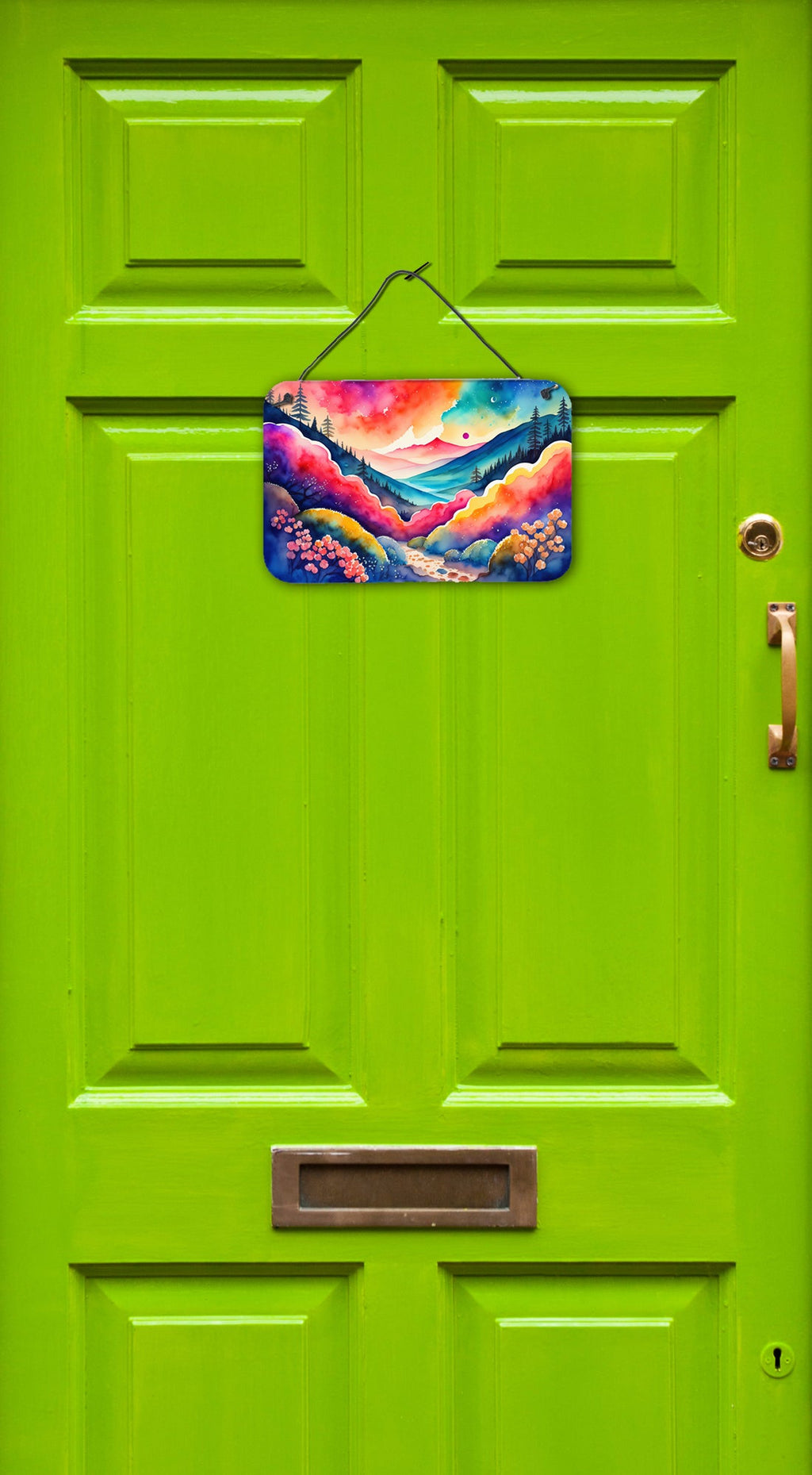 Brunia in Color Wall or Door Hanging Prints Aluminum Metal Sign Kitchen Wall Bar Bathroom Plaque Home Decor, 8HX12W, Multicolor