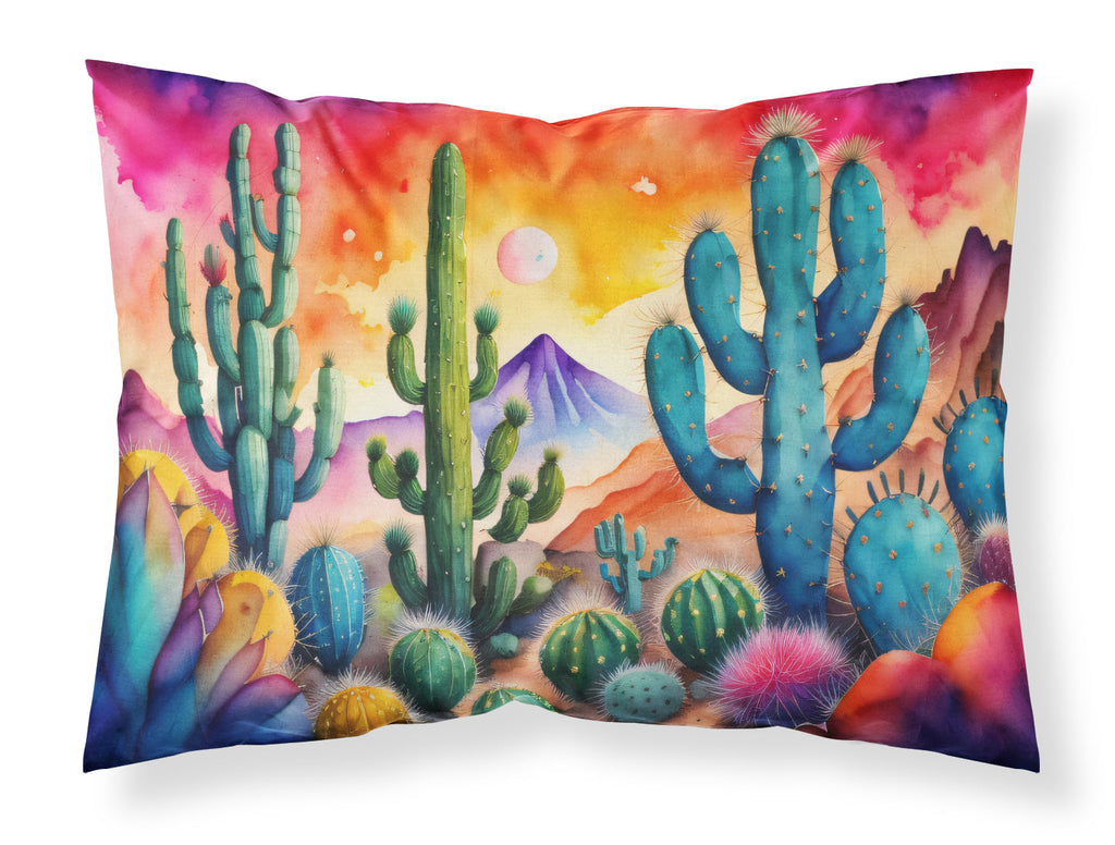 Cactus in Color Standard Pillowcase Lightweight Super Soft Easy Care Decorative Artwork Pillowcase, Standard