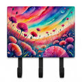 Dianthus in Color Leash or Key Holder Wall Hooks, Coat Rack Wall Mount, for Hanging Keys, Towels, Aprons, Leashes