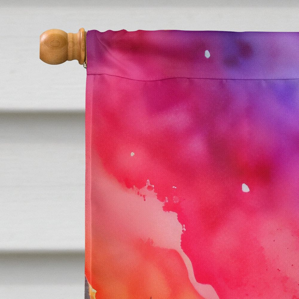 Dusty Miller in Color House Flag 28x40 Porch Sleeve Pole Decorative Outside Yard Banner Artwork Wall Hanging, Polyester