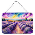 English Lavender in Color Wall or Door Hanging Prints Aluminum Metal Sign Kitchen Wall Bar Bathroom Plaque Home Decor, 8HX12W, Multicolor