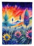 Eryngium in Color House Flag 28x40 Porch Sleeve Pole Decorative Outside Yard Banner Artwork Wall Hanging, Polyester