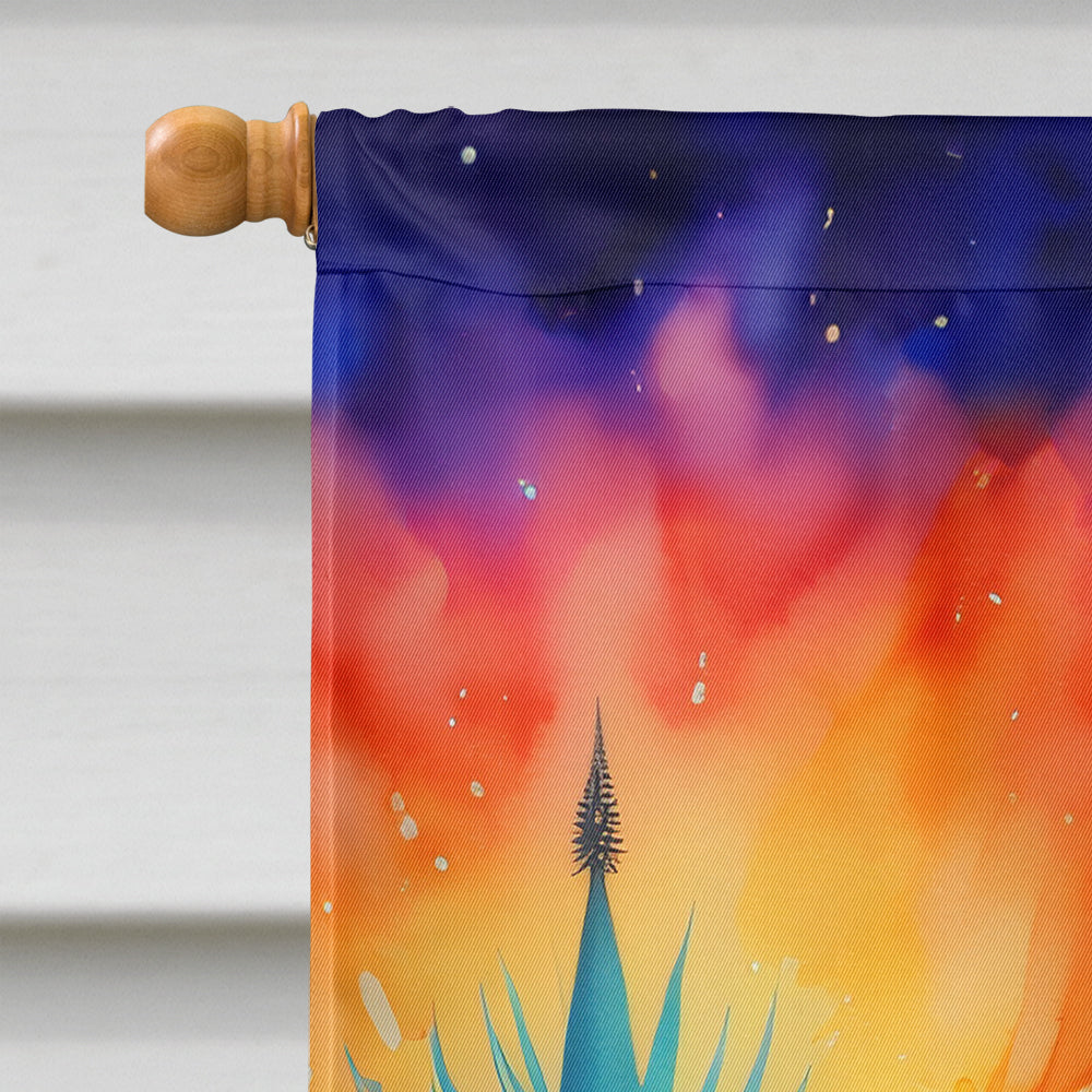 Eryngium in Color House Flag 28x40 Porch Sleeve Pole Decorative Outside Yard Banner Artwork Wall Hanging, Polyester