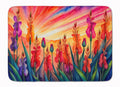 Gladiolus in Color Memory Foam Kitchen Mat Machine Washable Anti-Fatigue Cushion Comfort Bath or Kitchen Rug