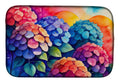 Hydrangeas in Color Dish Drying Mat Absorbent Dish Drying Mat Pad for Kitchen Counter Dish Drainer Mat for Countertop, 14 x 21", Multicolor