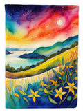 Hypericum or St. John’s Wort in Color House Flag 28x40 Porch Sleeve Pole Decorative Outside Yard Banner Artwork Wall Hanging, Polyester