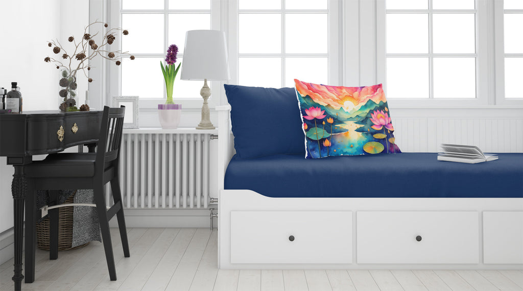 Lotus in Color Standard Pillowcase Lightweight Super Soft Easy Care Decorative Artwork Pillowcase, Standard