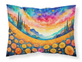 Marigolds in Color Standard Pillowcase Lightweight Super Soft Easy Care Decorative Artwork Pillowcase, Standard