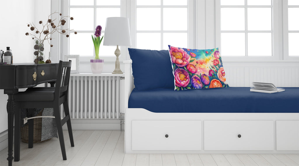 Peonies in Color Standard Pillowcase Lightweight Super Soft Easy Care Decorative Artwork Pillowcase, Standard