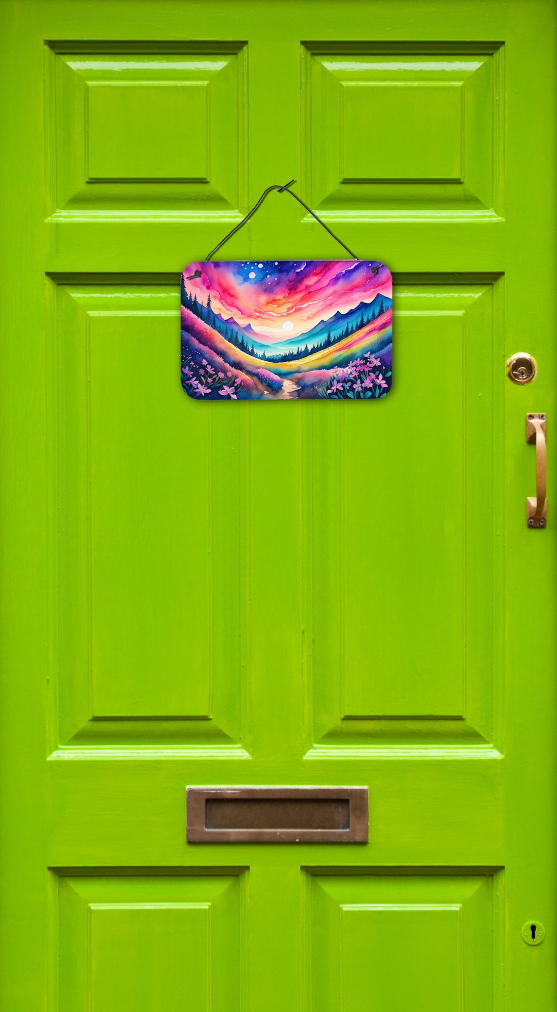 Phlox in Color Wall or Door Hanging Prints Aluminum Metal Sign Kitchen Wall Bar Bathroom Plaque Home Decor, 8HX12W, Multicolor