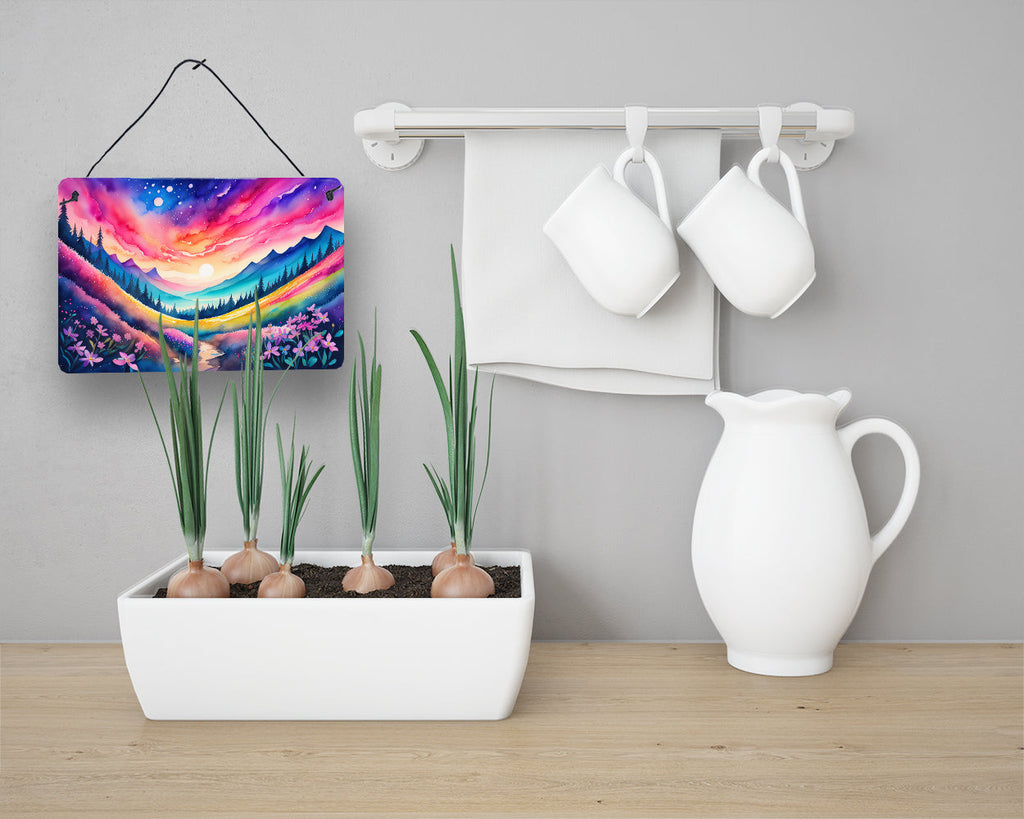 Phlox in Color Wall or Door Hanging Prints Aluminum Metal Sign Kitchen Wall Bar Bathroom Plaque Home Decor, 8HX12W, Multicolor