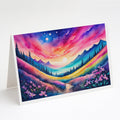 Phlox in Color Greeting Cards Pack of 8 Blank Cards with Envelopes Whimsical A7 Size 5x7