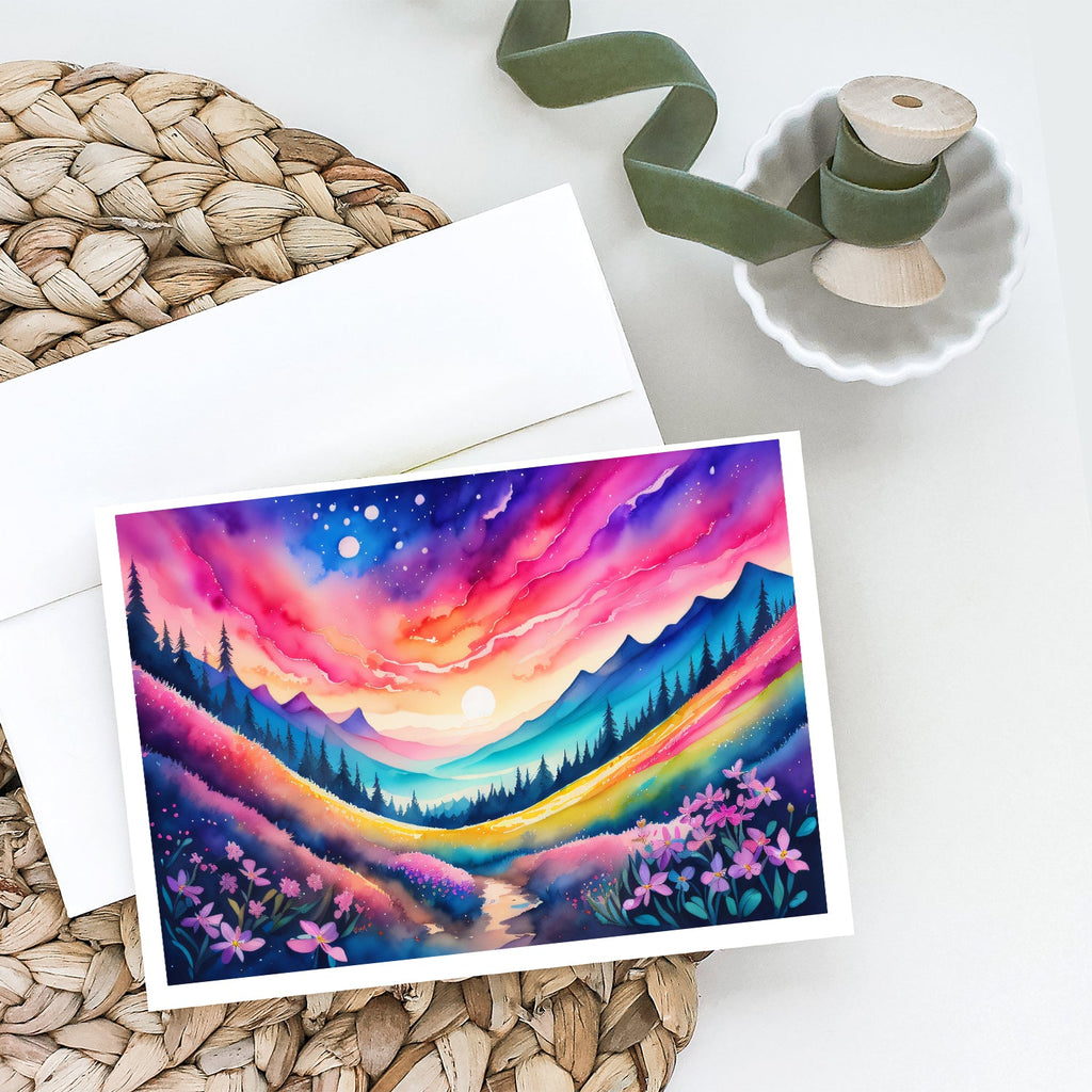 Phlox in Color Greeting Cards Pack of 8 Blank Cards with Envelopes Whimsical A7 Size 5x7