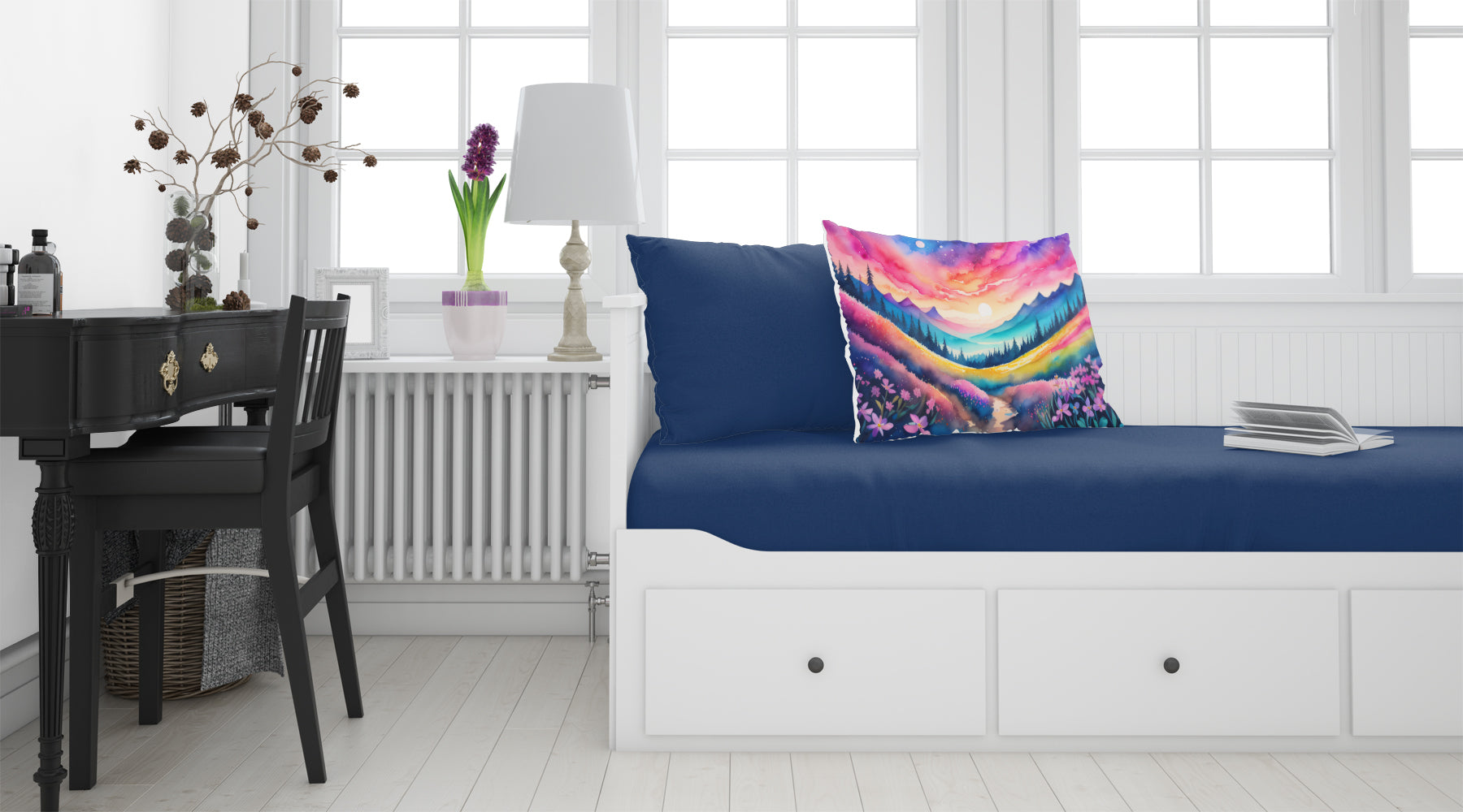 Phlox in Color Standard Pillowcase Lightweight Super Soft Easy Care Decorative Artwork Pillowcase, Standard