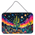 Queen of the Night Cactus in Color Wall or Door Hanging Prints Aluminum Metal Sign Kitchen Wall Bar Bathroom Plaque Home Decor, 8HX12W, Multicolor