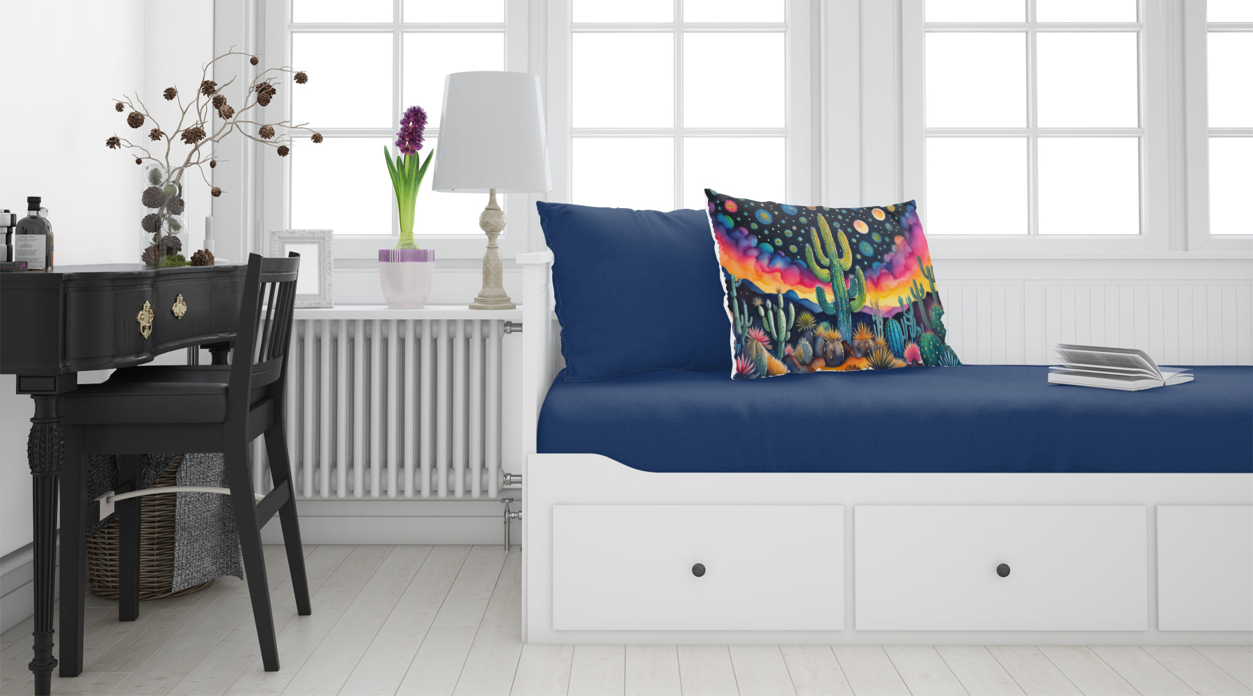 Queen of the Night Cactus in Color Standard Pillowcase Lightweight Super Soft Easy Care Decorative Artwork Pillowcase, Standard