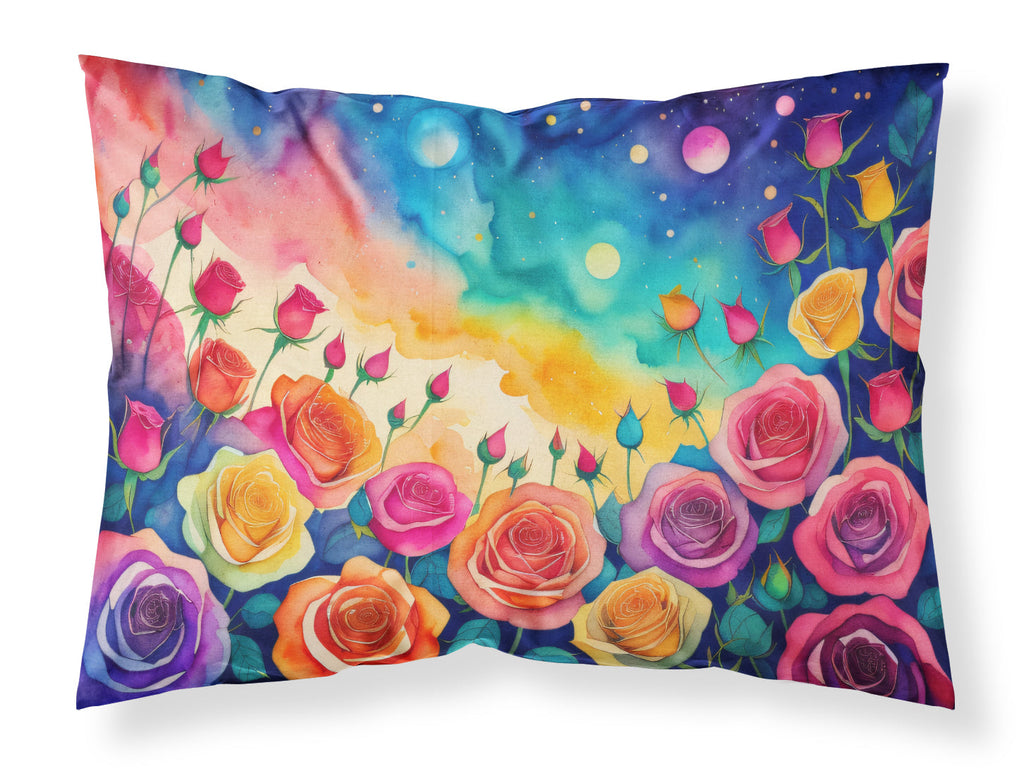 Roses in Color Standard Pillowcase Lightweight Super Soft Easy Care Decorative Artwork Pillowcase, Standard