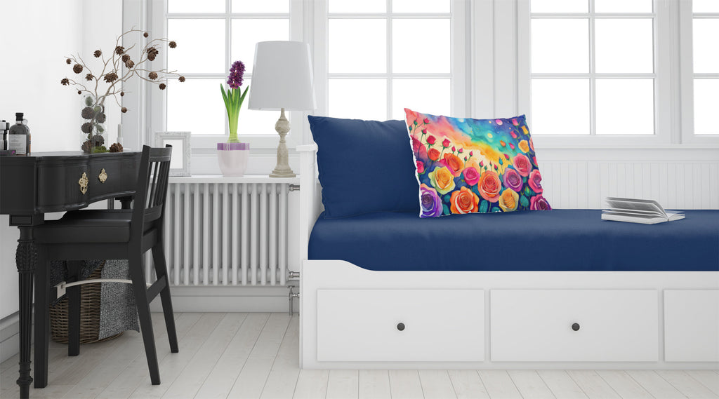 Roses in Color Standard Pillowcase Lightweight Super Soft Easy Care Decorative Artwork Pillowcase, Standard