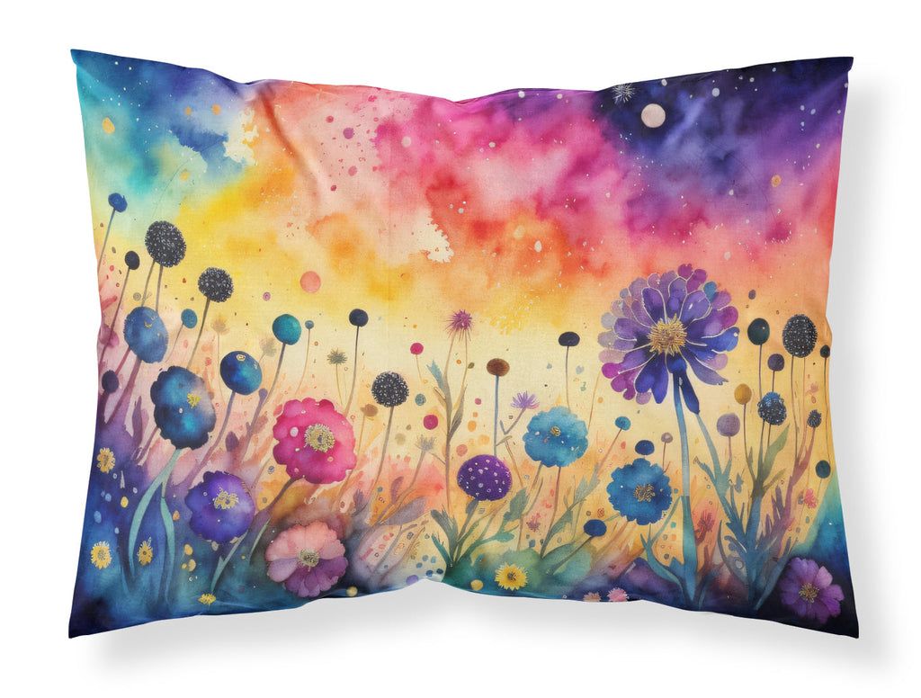 Scabiosa in Color Standard Pillowcase Lightweight Super Soft Easy Care Decorative Artwork Pillowcase, Standard