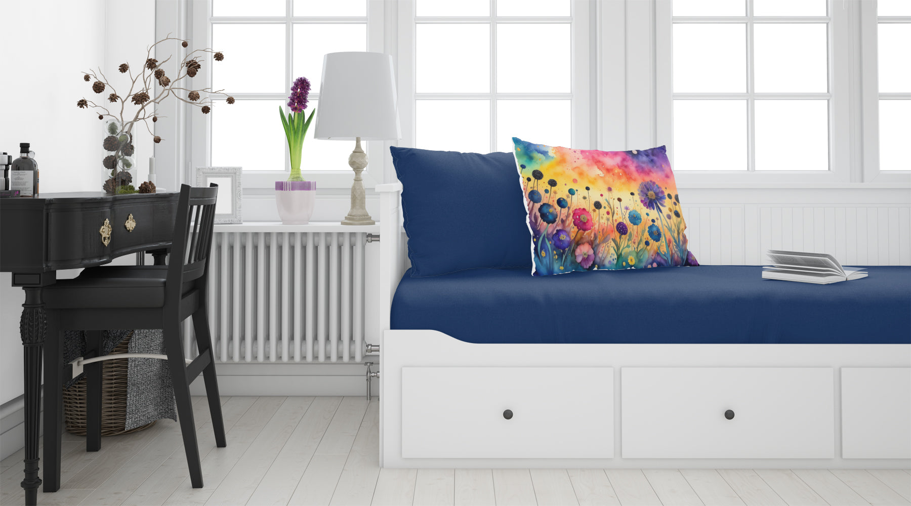 Scabiosa in Color Standard Pillowcase Lightweight Super Soft Easy Care Decorative Artwork Pillowcase, Standard