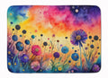 Scabiosa in Color Memory Foam Kitchen Mat Machine Washable Anti-Fatigue Cushion Comfort Bath or Kitchen Rug