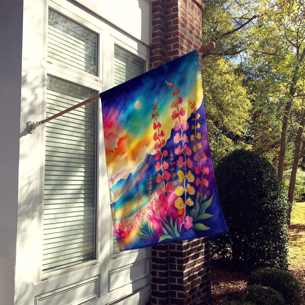 Snapdragon in Color House Flag 28x40 Porch Sleeve Pole Decorative Outside Yard Banner Artwork Wall Hanging, Polyester
