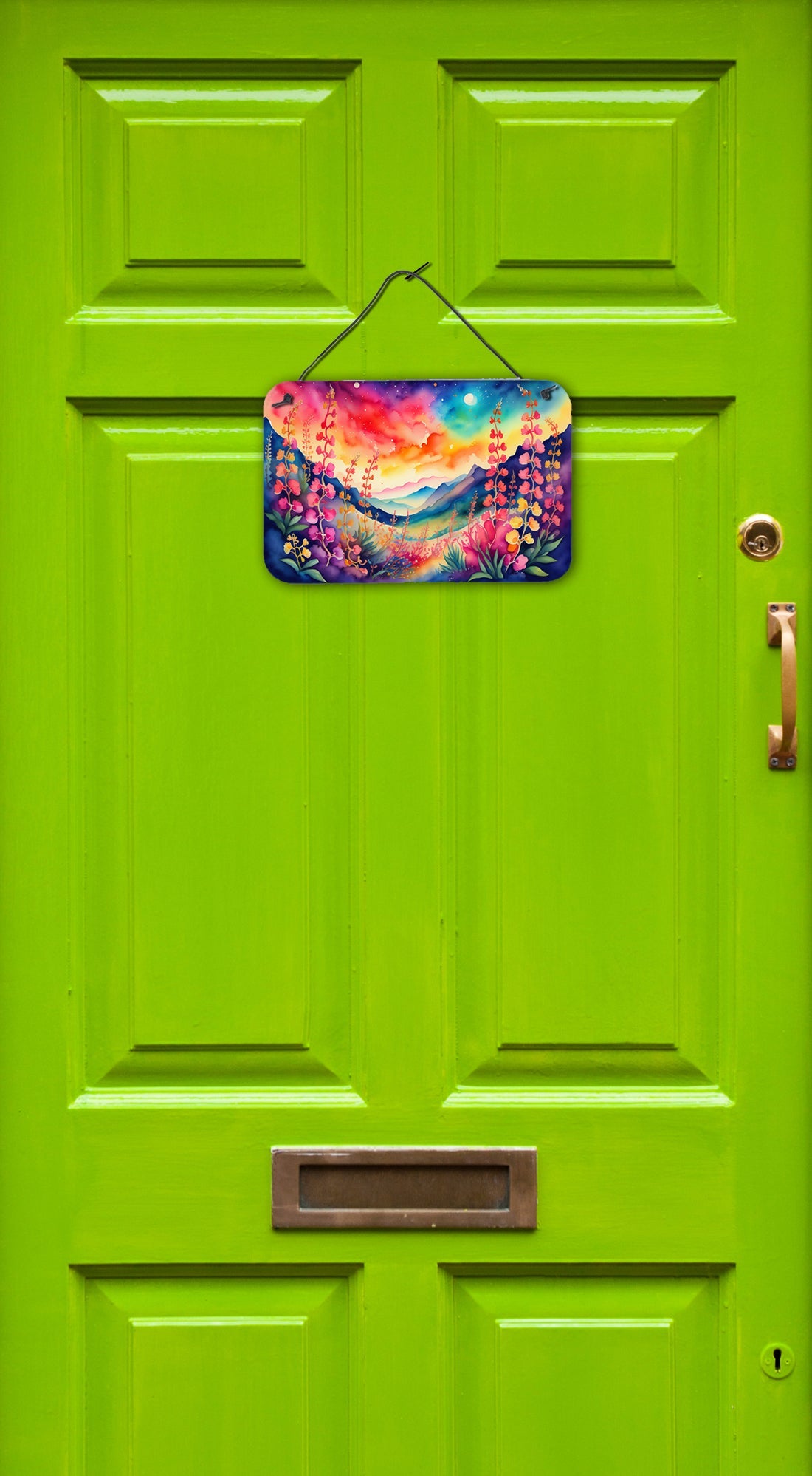 Snapdragon in Color Wall or Door Hanging Prints Aluminum Metal Sign Kitchen Wall Bar Bathroom Plaque Home Decor, 8HX12W, Multicolor