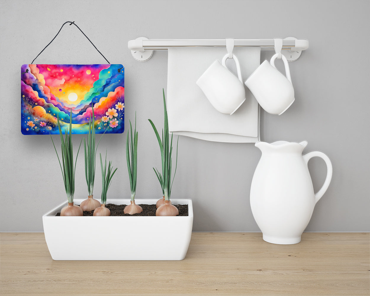 Stock, or Gillyflower in Color Wall or Door Hanging Prints Aluminum Metal Sign Kitchen Wall Bar Bathroom Plaque Home Decor, 8HX12W, Multicolor